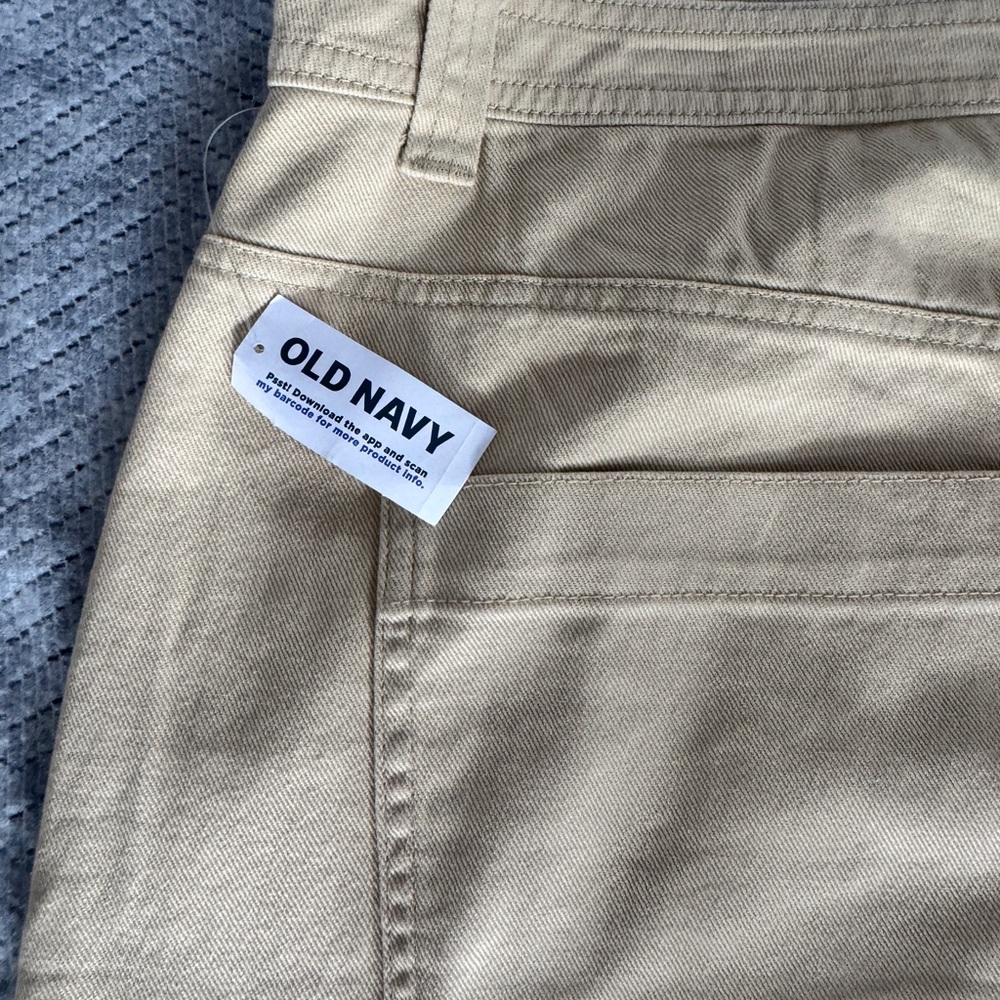NWT Old Navy High-Rise Button-Front Mini Skirt - Khaki - 18 - Picture 6 of 7